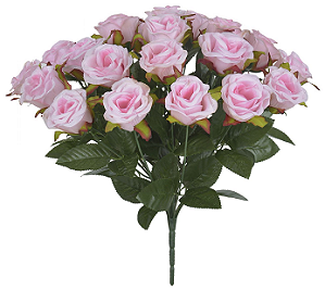 Planta Artificial Buque Rosa X24 Rosa 35cm