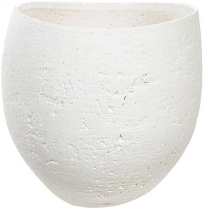 Vaso Decorativo Ceramica Branco 28cm