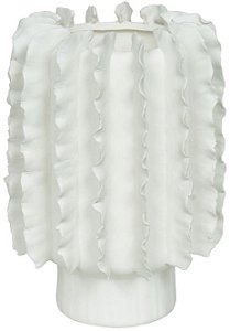 Vaso Decorativo Ceramica Branco 26cm