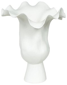 Vaso Decorativo Ceramica Branco 43cm
