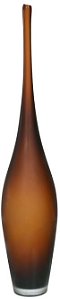 Vaso Decorativo Vidro Marrom Fosco 60cm
