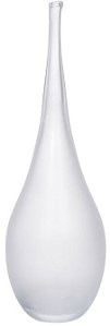 Vaso Decorativo Vidro Transparente Fosco 50cm