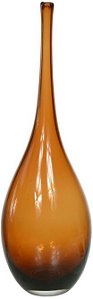 Vaso Decorativo Vidro Marrom 50cm