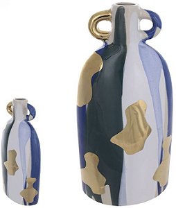 Vaso Decorativo Ceramica Colorido 28,5cm
