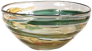 Vaso Decorativo Centro De Mesa Vidro Colorido 13cm