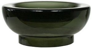 Vaso Decorativo Centro De Mesa Vidro Preto 11cm