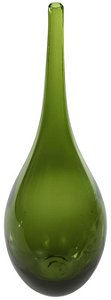 Vaso Decorativo Vidro Verde 39cm