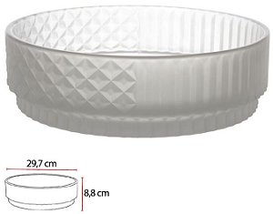 Vaso Decorativo Vidro Transparente Fosco 8,8cm