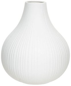 Vaso Decorativo Porcelana Branco 24,5cm