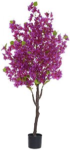 Planta Artificial Bougainvillea Pu C/Pote X622 Rosa 1,50cm