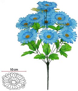 Buque Gerbera X10 Azul 50cm