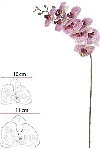 Haste Orquidea Phalaenopsis Real Toque X9 Beauty Creme  94cm