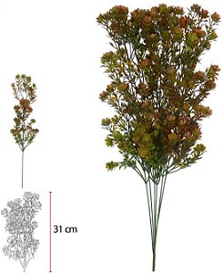 Planta Artificial Grass C/Print X21 Verde Outono 49cm