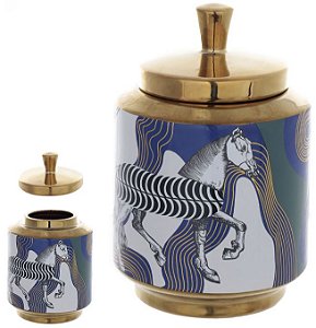 Caixa Decorativa Ceramica Colorido 20cm