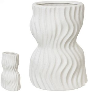 Vaso Decorativo Ceramica Off White 26cm