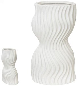 Vaso Decorativo Ceramica Off White 36cm