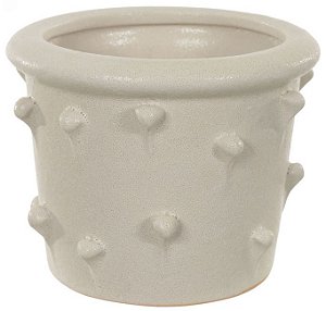 Vaso Decorativo Ceramica Off White 9,7cm