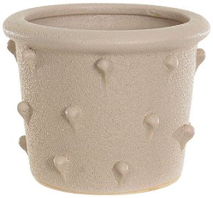 Vaso Decorativo Ceramica Bege 9,7cm