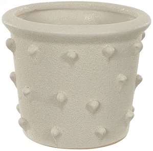 Vaso Decorativo Ceramica Off White 12cm