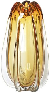 Vaso Decorativo Vidro Tipo Murano Ambar 38cm