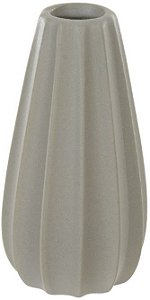 Vaso Decorativo Porcelana Cinza 13cm