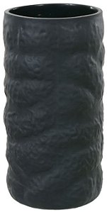 Vaso Decorativo Vidro Preto 20cm