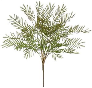 Planta Artificial Folhagem Samambaia C/Print X16 Verde Outono  65cm