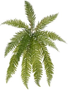 Planta Artificial Folhagem Samambaia C/Print X11 Verde 76cm