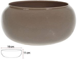 Vaso Vidro Lagoon Decorativo Cappuccino 11X19cm