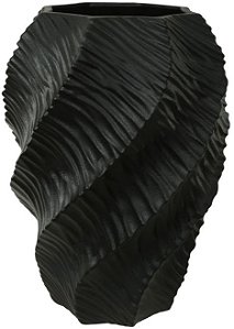 Vaso Decorativo Porcelana Preto 30,3cm