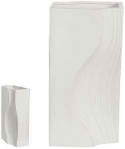 Vaso Decorativo Porcelana Branco 35cm