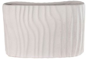 Vaso Decorativo Ceramica Branco 15cm