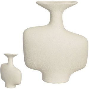 Vaso Decorativo Ceramica Bege 36cm