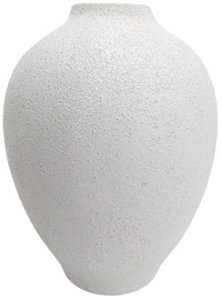 Vaso Decorativo Ceramica Branco 30cm