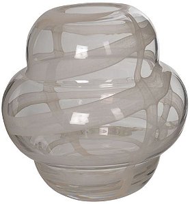 Vaso Decorativo Vidro Fendi 20,5cm