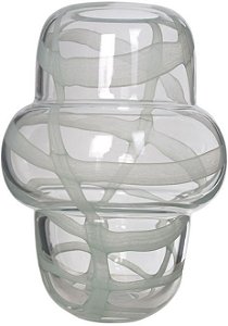 Vaso Decorativo Vidro Verde 25,5cm