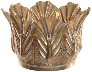 Vaso Decorativo Metal Bronze 27cm