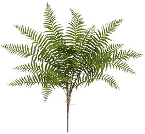 Planta Artificial Folhagem Samambaia X16 Verde 68cm