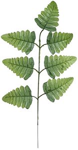 Planta Artificial Folhagem Samambaia X7 Verde 2T 42cm