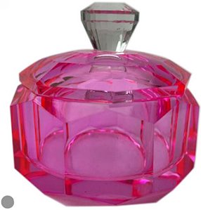 Caixa Decorativa Cristal Rosa 10cm
