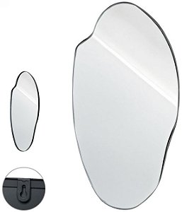 Espelho Decorativo Metal Preto 90cm