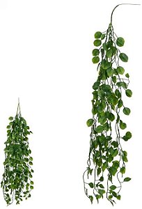 Planta Artificial Folhagem Folha Pendurar X5 Verde 75cm