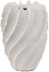 Vaso Decorativo Porcelana Branco 26cm