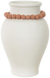 Vaso Decorativo Ceramica Off White 32cm