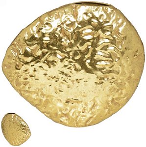 Vaso Decorativo Metal Dourado 29cm