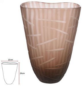 Vaso Decorativo Vidro Areia 29cm