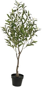 Planta Artificial Arvore Oliveira C/Pote X360 Verde 1.20m
