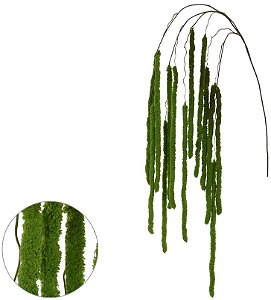 Planta Artificial Folhagem Musgo Pendentes X13 Verde 1.83m