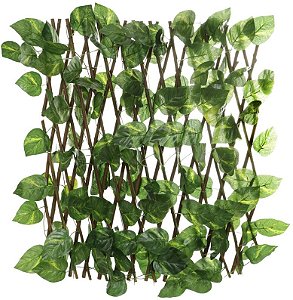 Planta Artificial Folhagem Jiboia Cerca Verde 50X1.2m