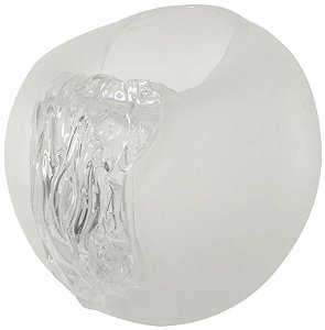 Vaso Decorativo Vidro Transparente Fosco 23cm